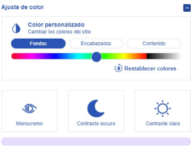 ajuste de color - Accesibilidad Web